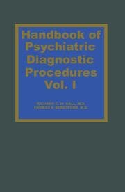 Cover von Handbook of Psychiatric Diagnostic Procedures Vol.I
