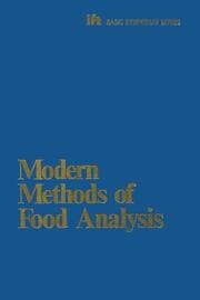 Cover von Modern Methods of Food Analysis