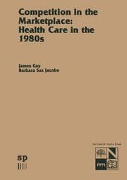 Cover von Competition in the Marketplace: Health Care in the 1980s