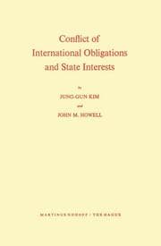 Cover von Conflict of International Obligations and State Interests