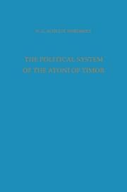 Cover von The Political System of the Atoni of Timor