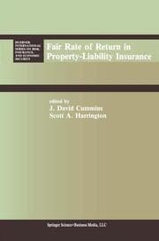 Cover von Fair Rate of Return in Property-Liability Insurance