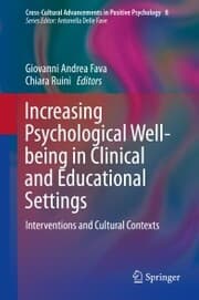 Cover von Increasing Psychological Well-being in Clinical and Educational Settings