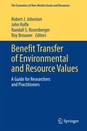 Cover von Benefit Transfer of Environmental and Resource Values