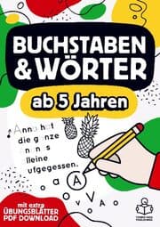 Cover von Vorschulheft - Buchstaben schreiben lernen ab 5 Jahren