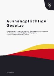 Cover von Aushangpflichtige Gesetze