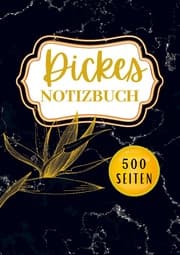 Cover von Dickes Notizbuch A5- 500 Seiten