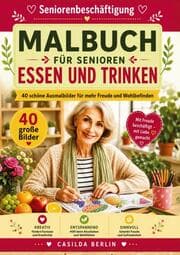 Cover von Malbuch für Senioren Essen und Trinken