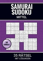 Cover von Samurai Sudoku Mittel - 35 Rätsel mit Lösungen
