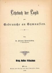 Cover von Lehrbuch der Logik