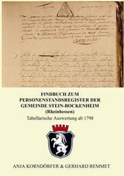 Cover von Findbuch zum Personenstandsregister der Gemeinde Stein-Bockenheim / Rheinhessen