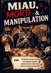 Cover von Miau, Mord & Manipulation: 450 bitterböse Katzen-Fakten und absurde Beweise, warum unsere Stubentiger heimlich die Weltherrschaft planen