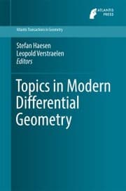 Cover von Topics in Modern Differential Geometry