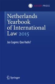 Cover von Netherlands Yearbook of International Law 2015