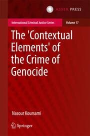 Cover von The 'Contextual Elements' of the Crime of Genocide