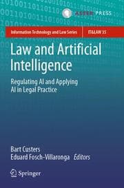 Cover von Law and Artificial Intelligence