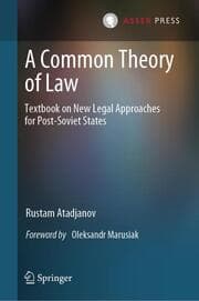 Cover von A Common Theory of Law