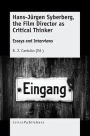Cover von Hans-Jürgen Syberberg, the Film Director as Critical Thinker