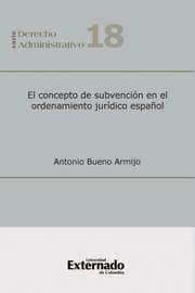 Cover von El concepto de subvención en el ordenamiento Jurídico Español