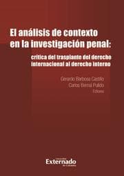 Cover von El análisis de contexto en la investigación penal:
