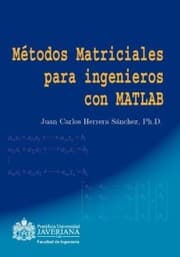 Cover von Métodos Matriciales para ingenieros con MATLAB