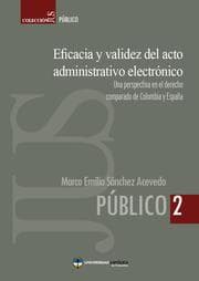 Cover von Eficacia y validez del acto administrativo electrónico