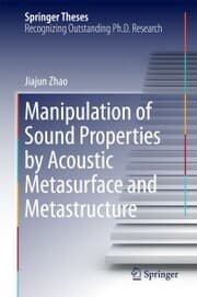 Cover von Manipulation of Sound Properties by Acoustic Metasurface and Metastructure