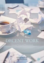 Cover von Decent Work: Concept, Theory and Measurement