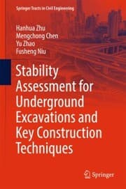 Cover von Stability Assessment for Underground Excavations and Key Construction Techniques