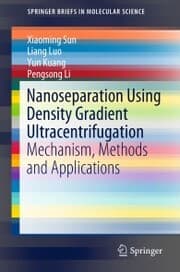 Cover von Nanoseparation Using Density Gradient Ultracentrifugation