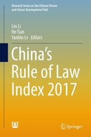Cover von Chinas Rule of Law Index 2017