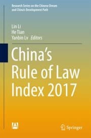 Cover von China's Rule of Law Index 2017