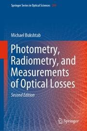 Cover von Photometry, Radiometry, and Measurements of Optical Losses