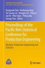 Cover von Proceedings of the Pacific Rim Statistical Conference for Production Engineering
