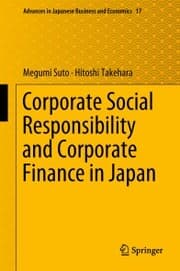 Cover von Corporate Social Responsibility and Corporate Finance in Japan