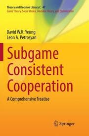 Cover von Subgame Consistent Cooperation