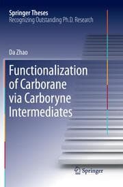 Cover von Functionalization of Carborane via Carboryne Intermediates