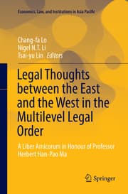 Cover von Legal Thoughts between the East and the West in the Multilevel Legal Order