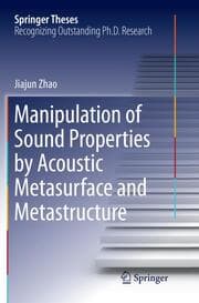 Cover von Manipulation of Sound Properties by Acoustic Metasurface and Metastructure