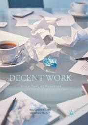 Cover von Decent Work: Concept, Theory and Measurement