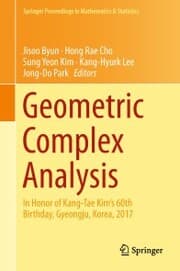 Cover von Geometric Complex Analysis