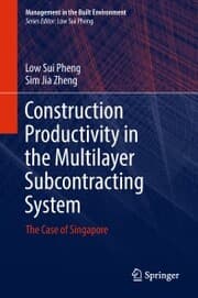 Cover von Construction Productivity in the Multilayer Subcontracting System
