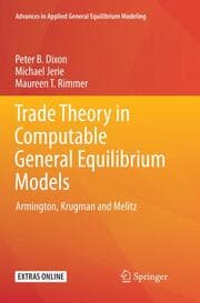 Cover von Trade Theory in Computable General Equilibrium Models
