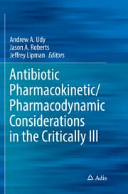 Cover von Antibiotic Pharmacokinetic/Pharmacodynamic Considerations in the Critically Ill