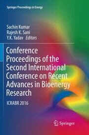 Cover von Conference Proceedings of the Second International Conference on Recent Advances in Bioenergy Research