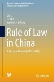 Cover von Rule of Law in China
