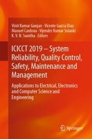 Cover von ICICCT 2019 - System Reliability, Quality Control, Safety, Maintenance and Management