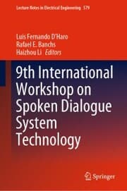 Cover von 9th International Workshop on Spoken Dialogue System Technology