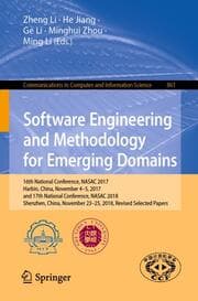 Cover von Software Engineering and Methodology for Emerging Domains