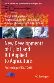 Cover von New Developments of IT, IoT and ICT Applied to Agriculture